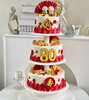 祝寿蛋糕3层（12英寸+10英寸+8英寸）支架蛋糕+🔥1个小熊猫唱歌跳舞主持 商品缩略图1
