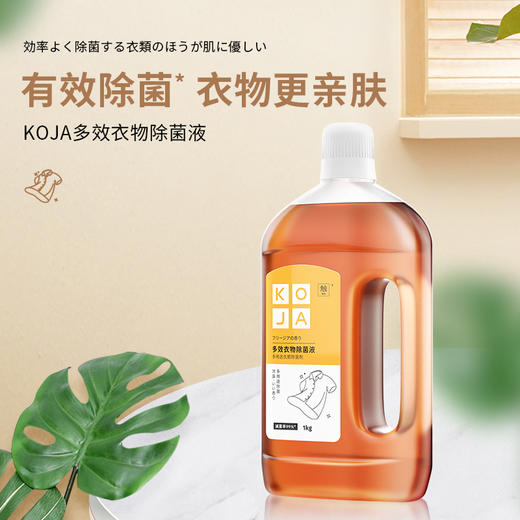 KOJA  多效衣物除菌液 小苍兰香调 1KG/瓶 商品图1