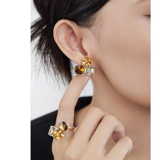 Oflye潮流饰品  复古高级感小众锆石耳环女时尚个性气质耳钉欧美轻奢耳饰潮 商品图0