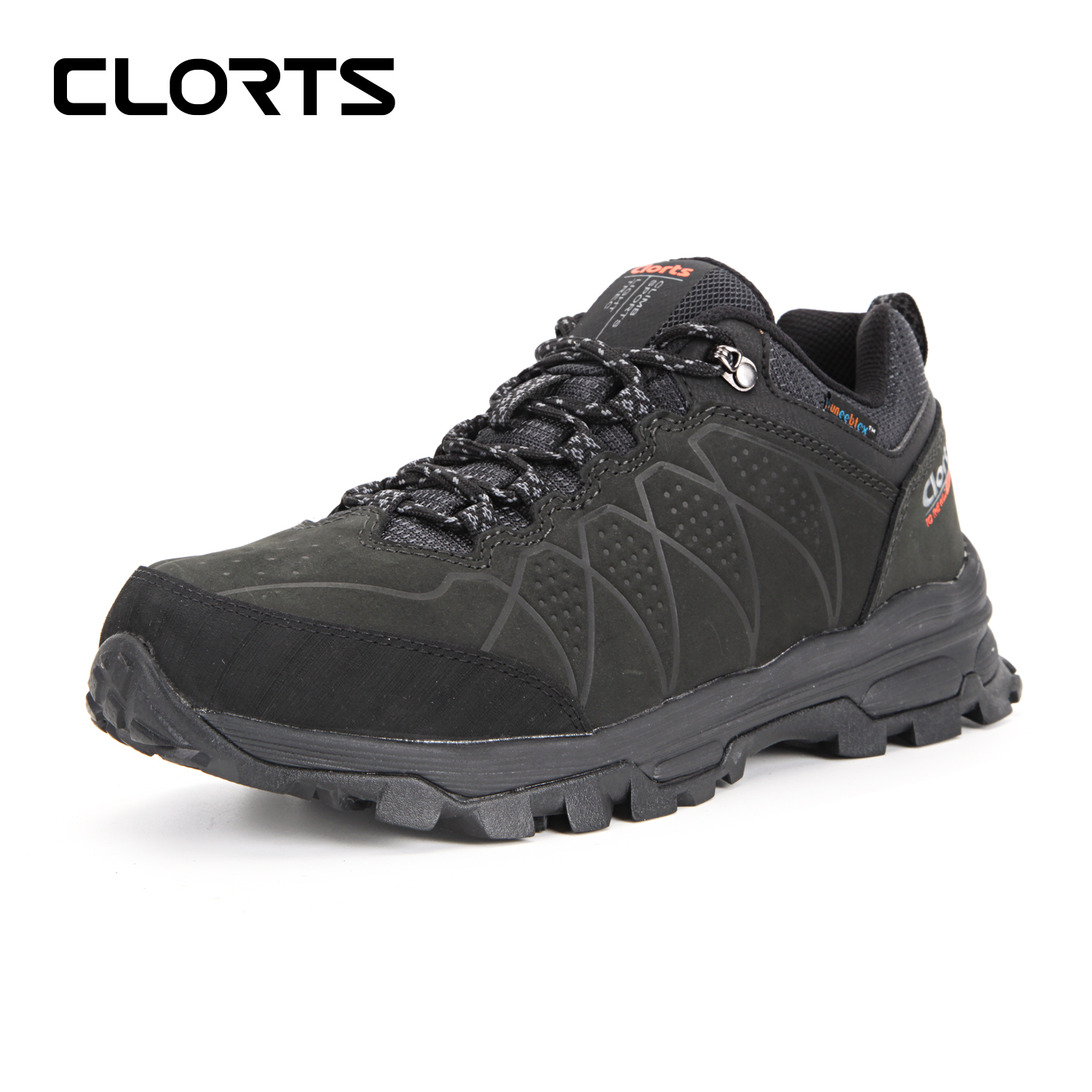 洛弛红 低帮牛皮防水徒步鞋3D034