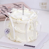 0860 “纯白” 芭蕾风丝带蝴蝶结 蛋糕 商品缩略图1