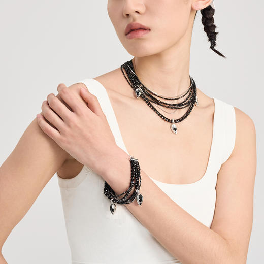 [福利价]lost in echo2024夏季新款原创拧绳合果芋叶片多层珍珠手链手串女 商品图3