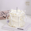 0860 “纯白” 芭蕾风丝带蝴蝶结 蛋糕 商品缩略图0