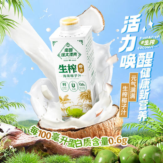 【南国食品】海南特产生榨椰汁600ml*6瓶 商品图2