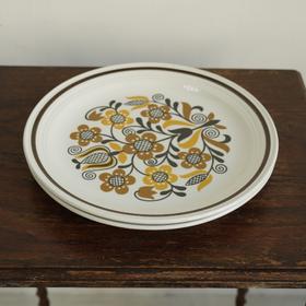 1960-70s英国MYOTT Folklove Ironstone花卉餐盘C0039