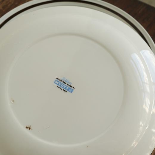 1960-70s英国MYOTT Folklove Ironstone花卉餐盘C0039 商品图5