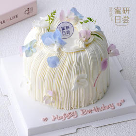 0861 "秀气" 绣球花瓣 蛋糕