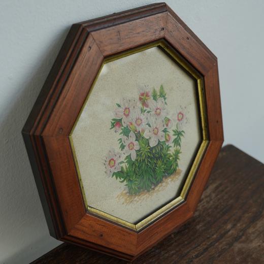 意大利古董八角实木挂画C0038 商品图3