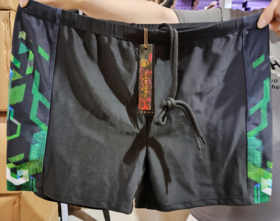 夏季男士泳裤成人三分五分泳裤宽松速干大码平角Y8210