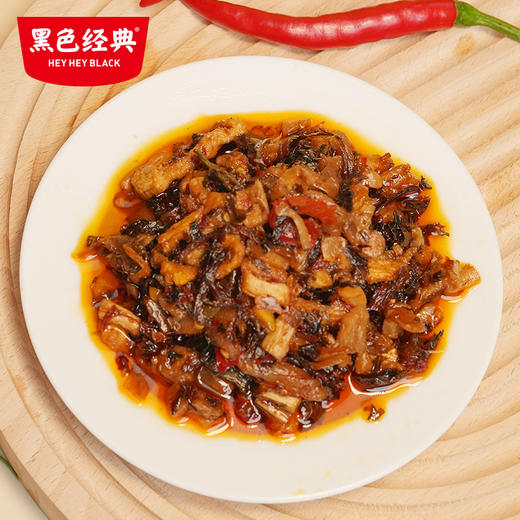【57.6元任选3件】黑色经典农家外婆菜450g/瓶 儿时的味道 商品图4