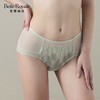 皇家丽美羽毛款文胸配套底裤蕾丝中低腰女士内裤K203-K1 商品缩略图3