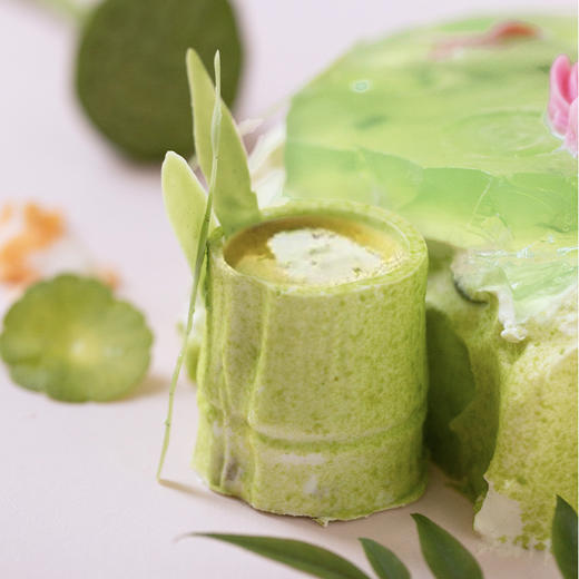 2024版「四季 · 夏」竹影映荷塘蛋糕（夏之味：百香果、百合米布丁&斑斓风味酱） 商品图3