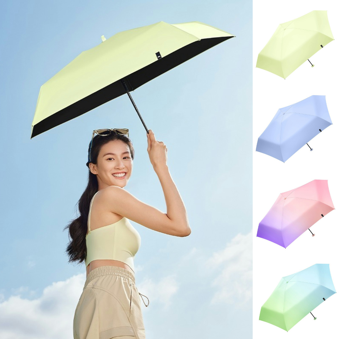 蕉下 beneunder 五折黑胶防晒伞 4色可选可挎可拎可挂手机