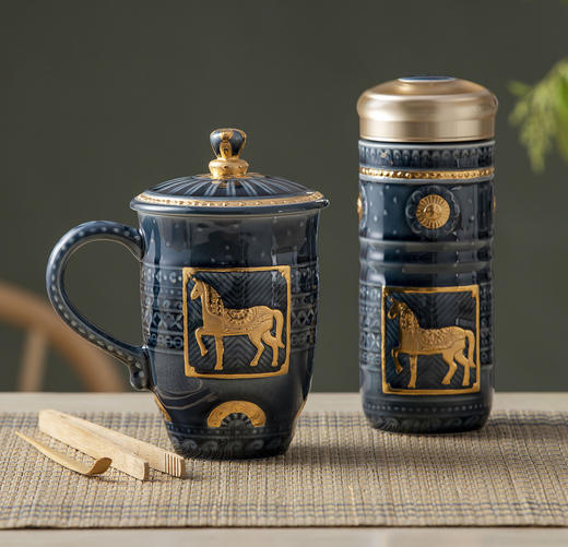 【组合套装】皇家骏马随身杯+高杯礼盒  330ml (双层) / 470ml 商品图5