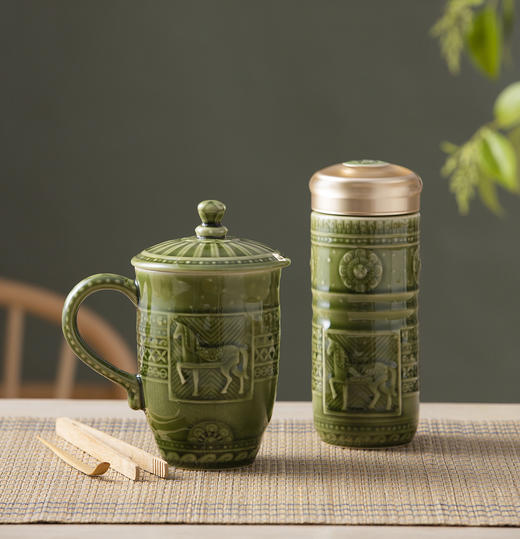 【组合套装】皇家骏马随身杯+高杯礼盒  330ml (双层) / 470ml 商品图2