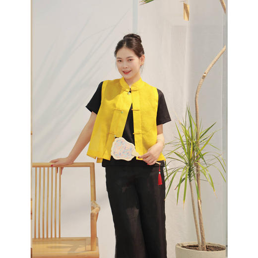 【2026东衣作】中式马甲（23704158九斤黄） 商品图2