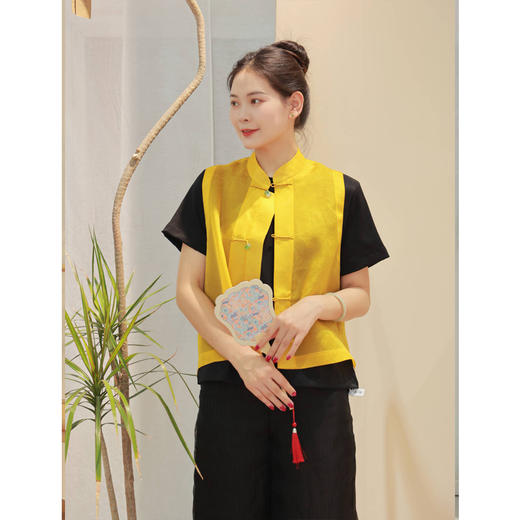 【2026东衣作】中式马甲（23704158九斤黄） 商品图4