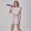 跃牌【禅语梵心】春季新品瑜伽服运动短袖罩衫跑步休闲上衣女DX2592 商品缩略图4