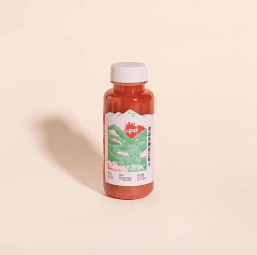 游赴hpp草莓苹果复合果汁 270ml 商品图0