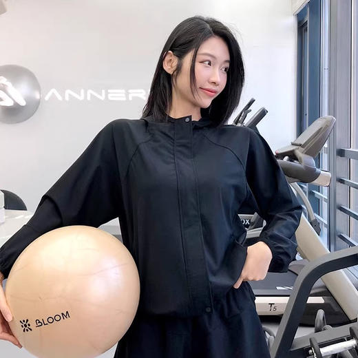 跃牌【禅语梵心】防嗮服健身服女运动休闲外套户外连帽薄上衣WT2632 商品图3