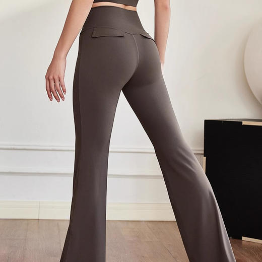 跃牌【禅语梵心】春夏莱卡运动裸感瑜伽裤女高腰提臀喇叭CK2572 商品图1