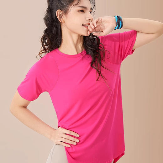 跃牌【禅语梵心】夏新跑步速干衣女速干健身短袖T恤DX2616 商品图3
