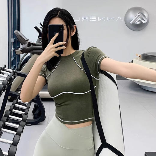 跃牌【禅语梵心】夏季新透气速干运动上衣女短袖T恤DX2660 商品图1