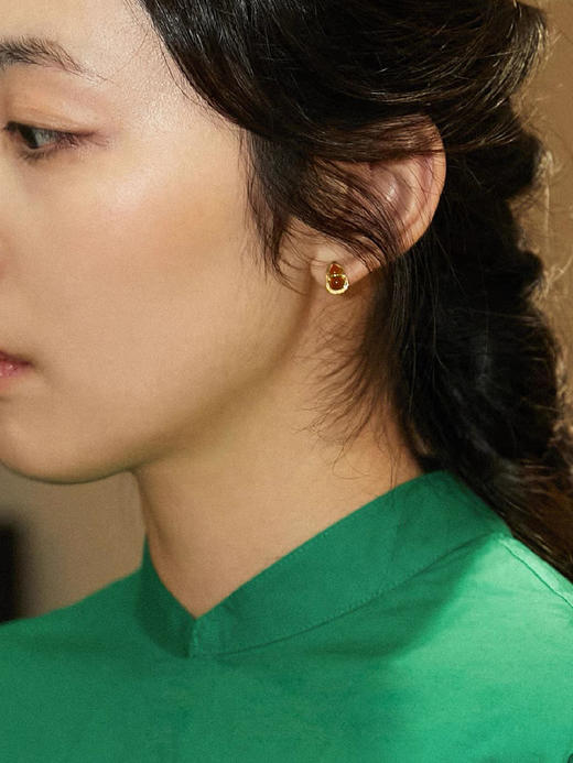 玛瑙葫芦耳饰 商品图1