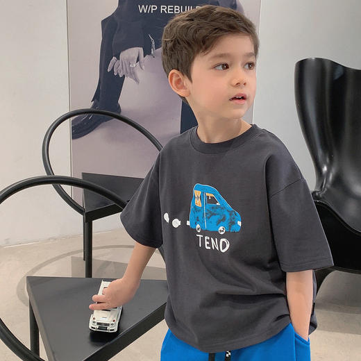【39.9/任选2件】90-170码夏季新款儿童纯棉T恤男女童休闲宽松短袖上衣中大童童装聚 商品图2