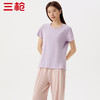 Threegun三枪 【凉感木代尔】网眼圆领女士短袖T恤-24136A011 商品缩略图4