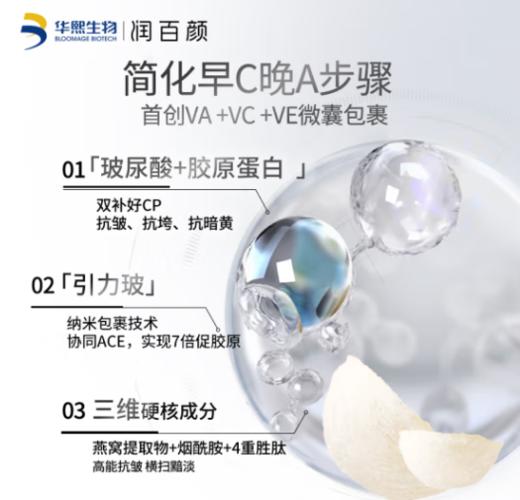 润百颜HACE次抛精华液早C晚A抗皱淡纹【抚纹靓透】次抛精华30支/盒 送两袋5支装 到手40支【有效期：2026-4；介意日期勿拍】 商品图2