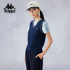 Kappa卡帕背靠背2024新款编织背心运动休闲马甲女款纯棉修身上衣K0E62VV20 商品缩略图1
