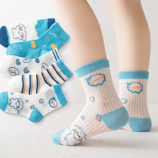 【29.9/10双装】儿童袜子纯棉网眼A类夏季薄款短袜童袜男女童中筒婴儿宝宝春夏袜子聚 商品图7