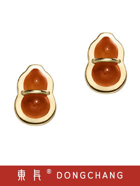 玛瑙葫芦耳饰