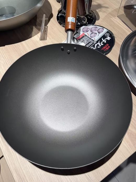 日本长谷元钛制木柄带滤嘴炒锅钛锅 商品图6