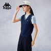 Kappa卡帕背靠背2024新款编织背心运动休闲马甲女款纯棉修身上衣K0E62VV20 商品缩略图2
