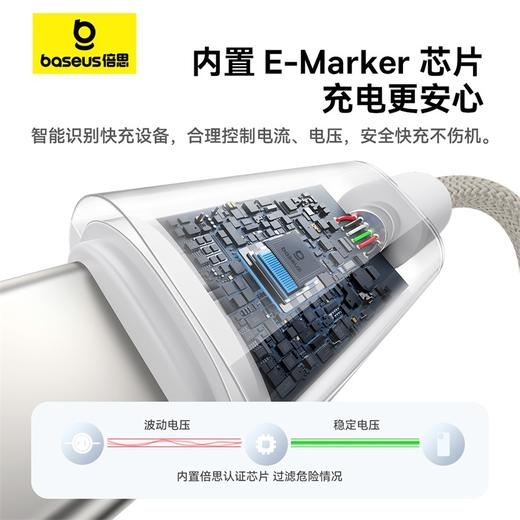 【69元3件】石墨烯系列 快充数据线  皓月白 适配苹果/安卓手机 商品图3