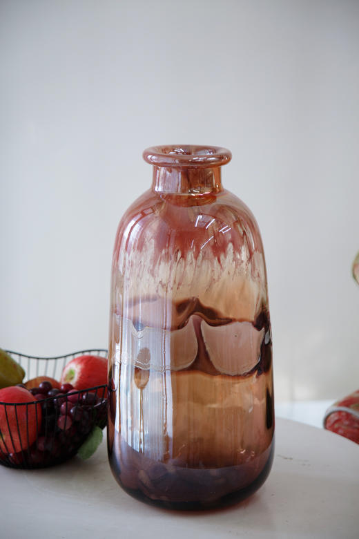 橘粉色幻彩花瓶 商品图1