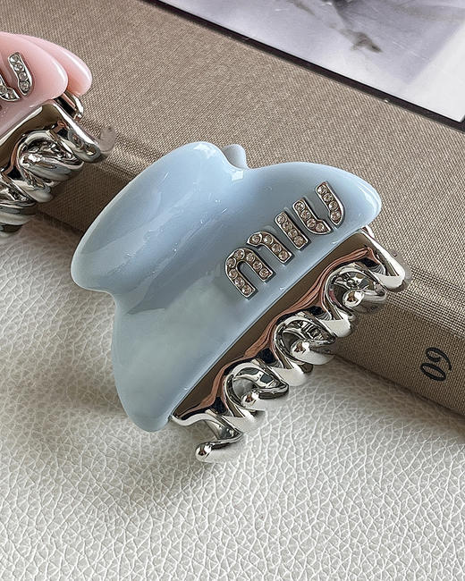 7折  无  缪家 女士logo满钻糖果色发夹 CU1205 商品图7