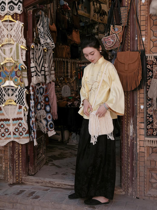 盛唐牡丹盛奢系列| 限量款 |高货-手工刺绣梅竹对襟女上衣(特殊商品不退不换) 商品图6