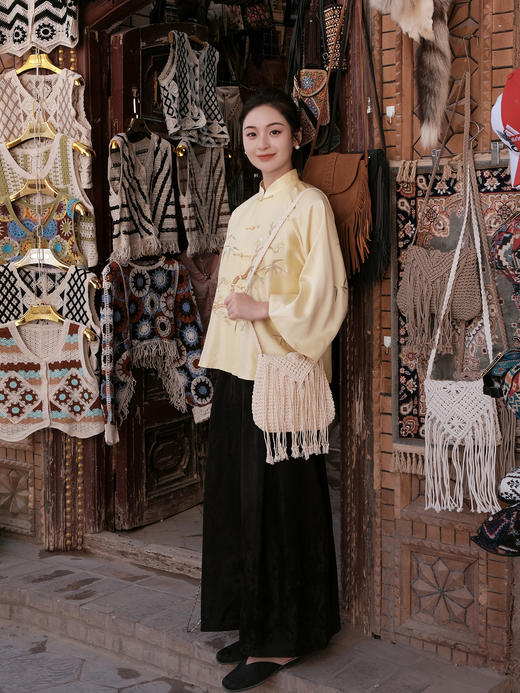 盛唐牡丹盛奢系列| 限量款 |高货-手工刺绣梅竹对襟女上衣(特殊商品不退不换) 商品图8