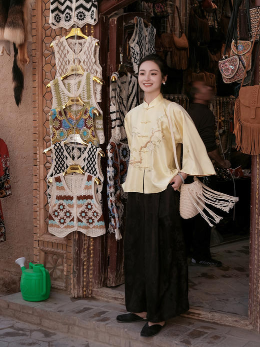 盛唐牡丹盛奢系列| 限量款 |高货-手工刺绣梅竹对襟女上衣(特殊商品不退不换) 商品图5