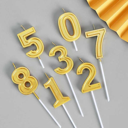 【积分兑换】金色·数字蜡烛 商品图2