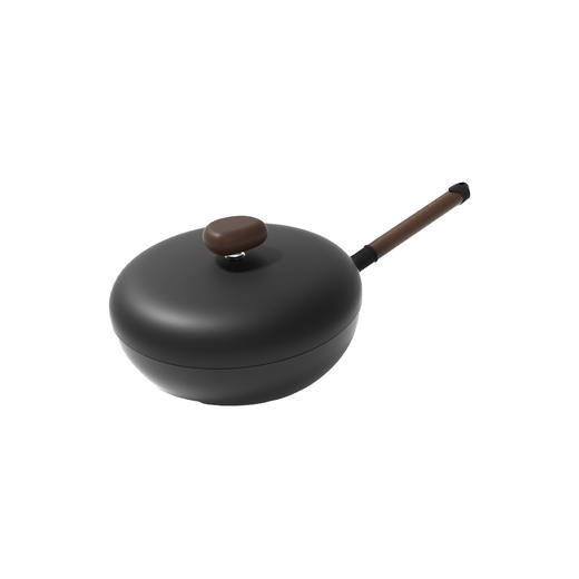 VELOSAN/温仑山 火山岩鹅卵石铁锅32cm 不粘锅 无涂层 精铁锅家用防锈燃气灶通用 商品图0