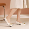 西村名物2024年秋季新款低跟金属饰扣舒软小圆头浅口单鞋T24CE38311 商品缩略图2