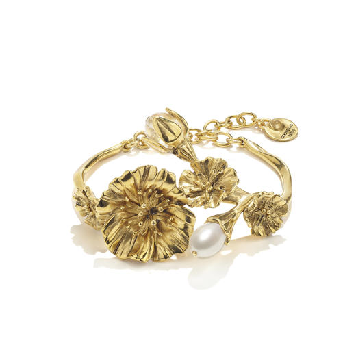 北京仓｜Goossens Paris-Fleur de Pavot-虞美人 金色 珍珠 手镯［法国设计师］ 商品图5
