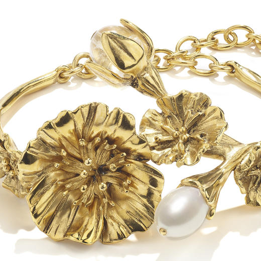 北京仓｜Goossens Paris-Fleur de Pavot-虞美人 金色 珍珠 手镯［法国设计师］ 商品图3