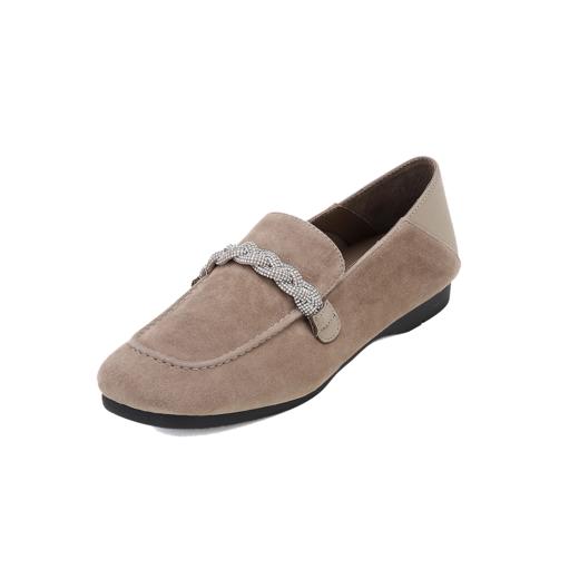 西村名物2024年秋季新款平底舒适乐福鞋深口单鞋T24CM38261 商品图6