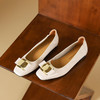西村名物2024年秋季新款低跟金属饰扣舒软小圆头浅口单鞋T24CE38311 商品缩略图6