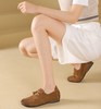 西村名物2024年秋季新款舒适平底方头系带深口单鞋X24CM37621 商品缩略图3